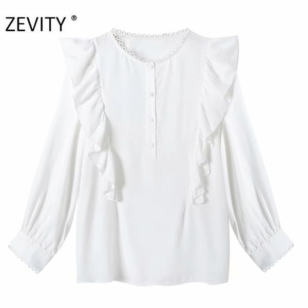 women fashion o neck long sleeve pleat ruffles white blouse shirt lace stitching chic blusas autumn ls7191 210420
women fashion o neck long sleeve pleat ruffles white blouse shirt lace stitching chic blusas autumn ls7191 210420