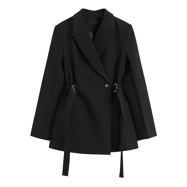 women's suits & blazers superaen spring 2021 solid retro slim nothed full suit for women coat, White;black
women's suits & blazers superaen spring 2021 solid retro slim nothed full suit for women coat, White;black