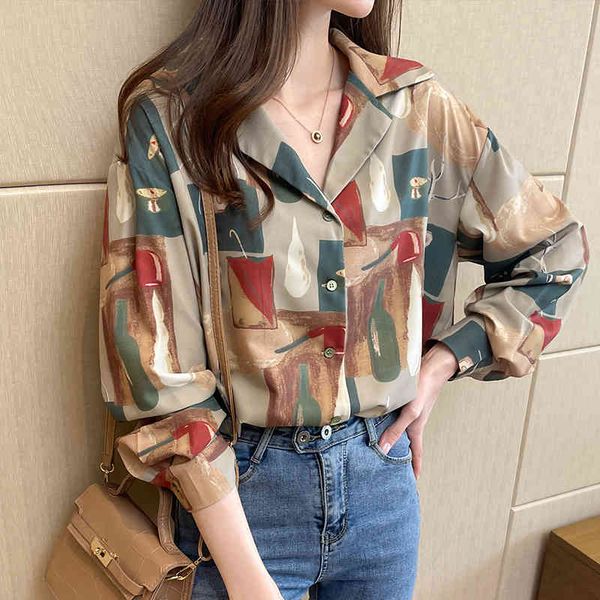 dress womens blouse lapel print vintage shirt loose long sleeve spring plus size women clothing, White
dress womens blouse lapel print vintage shirt loose long sleeve spring plus size women clothing, White