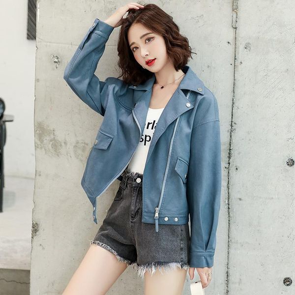 women's down & parkas leather jacket short 2021 spring and autumn korean version loose versatile small locomotive, Black
women's down & parkas leather jacket short 2021 spring and autumn korean version loose versatile small locomotive, Black