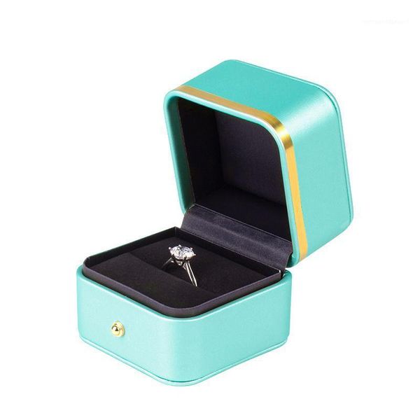 luxury female wedding diamond ring jewelry gift box with gold edged necklace bracelet storage display case 3 colors for travel1, Pink;blue
luxury female wedding diamond ring jewelry gift box with gold edged necklace bracelet storage display case 3 colors for travel1, Pink;blue