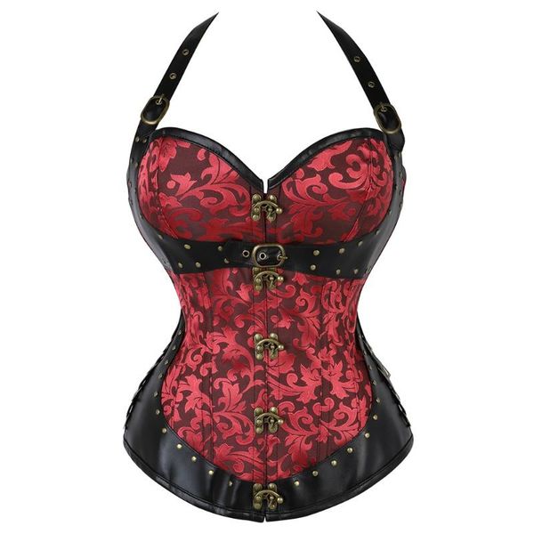 women's shapers halterneck waist trainer corset shaper overbust bustier gothic gorset halter neck corselet halloween cosplay stage kors, Black;white
women's shapers halterneck waist trainer corset shaper overbust bustier gothic gorset halter neck corselet halloween cosplay stage kors, Black;white