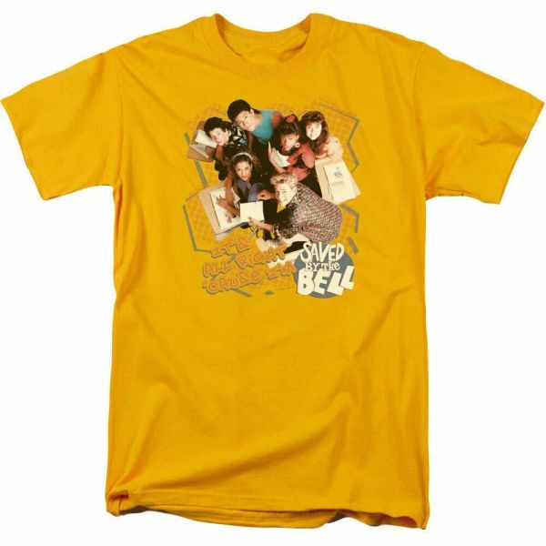 saved by the bell its all right t shirt mens licensed classic tv tee gold, White;black
saved by the bell its all right t shirt mens licensed classic tv tee gold, White;black