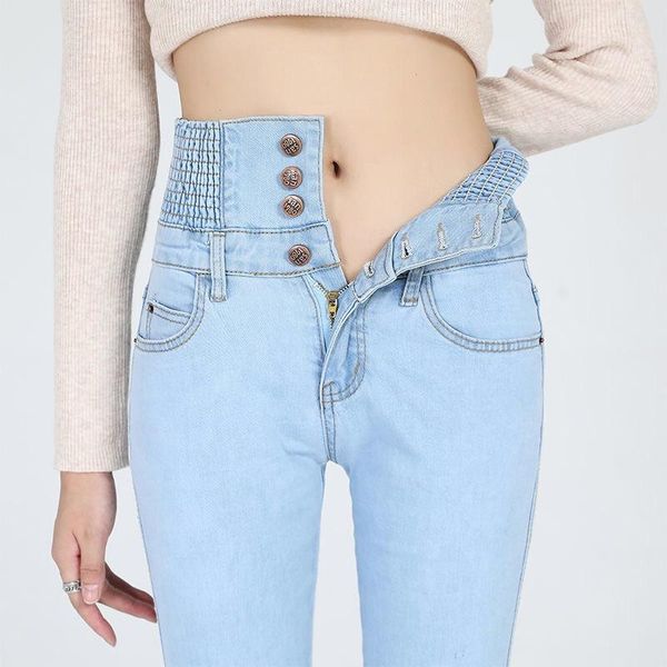 women's jeans oversized skinny four buttons high waist pencil women slim fit stretch denim pants full length boyfriend trousers, Blue
women's jeans oversized skinny four buttons high waist pencil women slim fit stretch denim pants full length boyfriend trousers, Blue