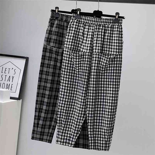 spring korea fashion women elastic waist loose plaid pants all-matched casual cotton linen harem plus size v323 210512, Black;white
spring korea fashion women elastic waist loose plaid pants all-matched casual cotton linen harem plus size v323 210512, Black;white