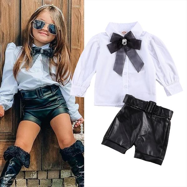 fashion autumn toddler girls clothes set long sleeve bubble button collar shirt and leather black hemmed shorts suit, White
fashion autumn toddler girls clothes set long sleeve bubble button collar shirt and leather black hemmed shorts suit, White