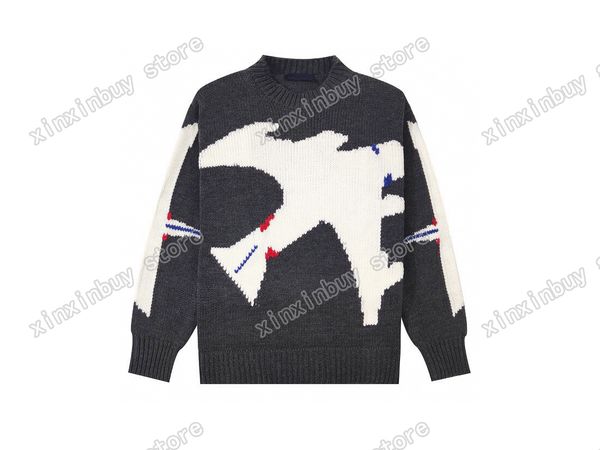 22ss designers sweaters luxury mens womens aircraft jacquard letters man paris fashion tee tees street long sleeve luxurys grey -xl, White;black
22ss designers sweaters luxury mens womens aircraft jacquard letters man paris fashion tee tees street long sleeve luxurys grey -xl, White;black