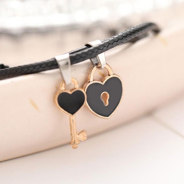 charm bracelets 1 pair arrival couple bracelet alloy key heart lock handmade jewelry rope lovers gifts for women, Golden;silver
charm bracelets 1 pair arrival couple bracelet alloy key heart lock handmade jewelry rope lovers gifts for women, Golden;silver