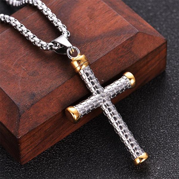 chains christian believer stainless steel cross pendant necklace punk hip hop biker mens amulet jewelry gift wholesale, Silver
chains christian believer stainless steel cross pendant necklace punk hip hop biker mens amulet jewelry gift wholesale, Silver