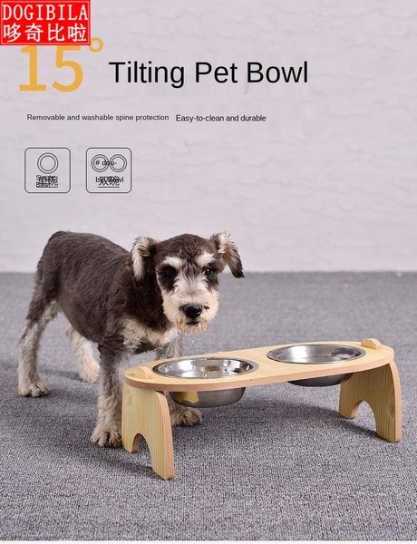 dog bowls & feeders double 15 degree cervical protection cat bowl basin wooden rack pet feeder drinking water dispenser stainless steel
dog bowls & feeders double 15 degree cervical protection cat bowl basin wooden rack pet feeder drinking water dispenser stainless steel