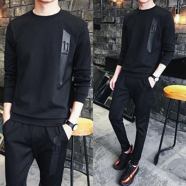 men's tracksuits autumn casual pullover round neck sweatshirt outdoor youth slim-fit elastic trousers sportswear black, Gray
men's tracksuits autumn casual pullover round neck sweatshirt outdoor youth slim-fit elastic trousers sportswear black, Gray