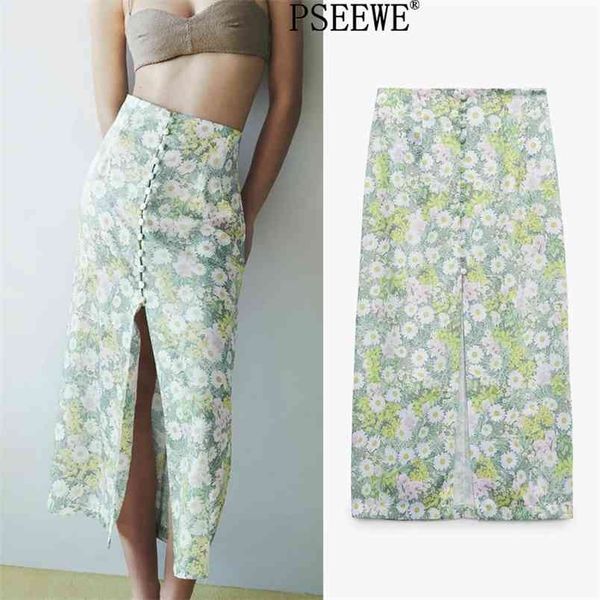 high waist woman skirt floral print elegant long women summer fashion cottagecore button front slit 210519, Black
high waist woman skirt floral print elegant long women summer fashion cottagecore button front slit 210519, Black