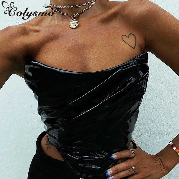 colysmo leather corset ruched backless black 2 layer elastic strapless zipper bustier women party club outfits 210527, White
colysmo leather corset ruched backless black 2 layer elastic strapless zipper bustier women party club outfits 210527, White