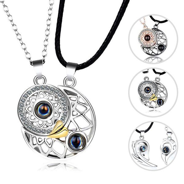 pendant necklaces 2pcs/set sun moon couple projection i love you in 100 languages necklace for memory of choker, Silver
pendant necklaces 2pcs/set sun moon couple projection i love you in 100 languages necklace for memory of choker, Silver