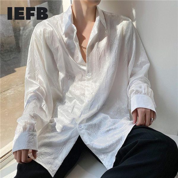 spring jacquard fabric blue long sleeve shirts korean trend loose oversized shiny lapel single breast 9y7520 men's casual, White;black
spring jacquard fabric blue long sleeve shirts korean trend loose oversized shiny lapel single breast 9y7520 men's casual, White;black