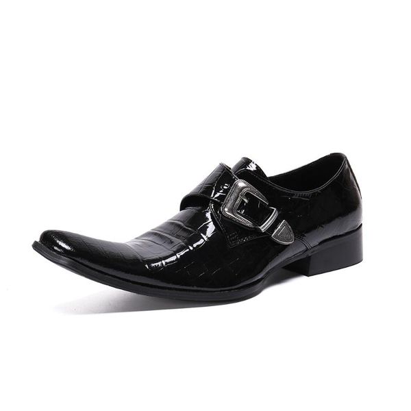 patent leather mens loafers wedding party dress shoes black monk strap casual fashion men slip on plus size 38-46
patent leather mens loafers wedding party dress shoes black monk strap casual fashion men slip on plus size 38-46