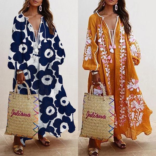 ethnic clothing women loose dress floral printed fashion long elegant party prom summer v-neck femme plus size vestido robe bohemain, Red
ethnic clothing women loose dress floral printed fashion long elegant party prom summer v-neck femme plus size vestido robe bohemain, Red