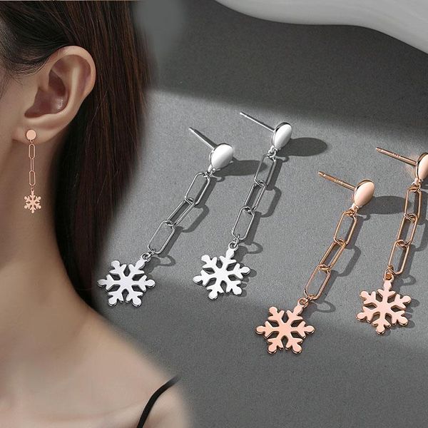 Dangle & Chandelier Real 925 Sterling Silver Fashion Women's Jewelry Rose Gold Hollow Snowflake Earrings Luxury Ear Pendants Orecchini
Dangle & Chandelier Real 925 Sterling Silver Fashion Women's Jewelry Rose Gold Hollow Snowflake Earrings Luxury Ear Pendants Orecchini