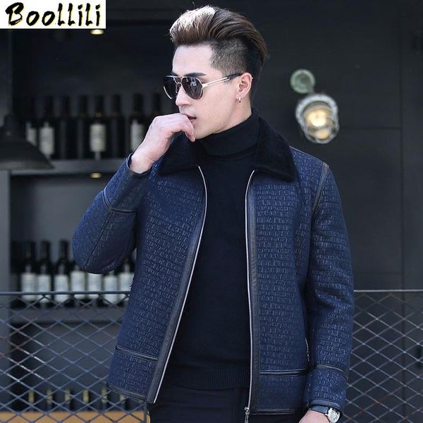 men's leather & faux boollili real fur coat men genuine jacket sheepskin coats natural wool liner autumn winter jackets, Black
men's leather & faux boollili real fur coat men genuine jacket sheepskin coats natural wool liner autumn winter jackets, Black