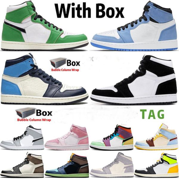 2021 with box jumpman 1 mens basketball shoes university blue lucky green 1s dark mocha obsidian twist unc volt gold women sneakers trainers
2021 with box jumpman 1 mens basketball shoes university blue lucky green 1s dark mocha obsidian twist unc volt gold women sneakers trainers