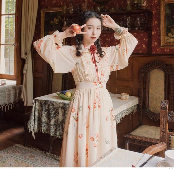 casual dresses women pink dress embroidery flower spring summer long sleeve princess vintage arrival, Black;gray
casual dresses women pink dress embroidery flower spring summer long sleeve princess vintage arrival, Black;gray