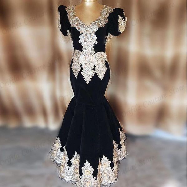 party dresses african arabic dubai prom mermaid gold applique formal evening gowns velvet vestido de fiesta wear, White;black
party dresses african arabic dubai prom mermaid gold applique formal evening gowns velvet vestido de fiesta wear, White;black