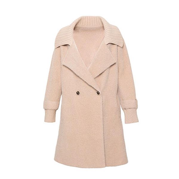 women's wool & blends thick woolen coat female long section 2021 autumn and winter imitation velvet large lapel korean version of the c, Black
women's wool & blends thick woolen coat female long section 2021 autumn and winter imitation velvet large lapel korean version of the c, Black