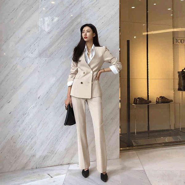 women's two piece pants autumn women fashion long sleeve blazer with belt suit set office lady sets outfits 7jyp, White
women's two piece pants autumn women fashion long sleeve blazer with belt suit set office lady sets outfits 7jyp, White