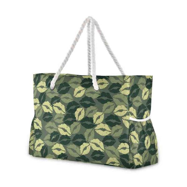 shopping bags women's beach bags camouflage with kissing lips handbags women nylon tote shoulder bags high-quality large capacity shopp
shopping bags women's beach bags camouflage with kissing lips handbags women nylon tote shoulder bags high-quality large capacity shopp