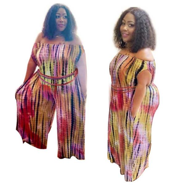 women's jumpsuits & rompers arrivals women rainbow striped printing plus size lady slash neck lace-up slim waist pockets wide-leg, Black;white
women's jumpsuits & rompers arrivals women rainbow striped printing plus size lady slash neck lace-up slim waist pockets wide-leg, Black;white