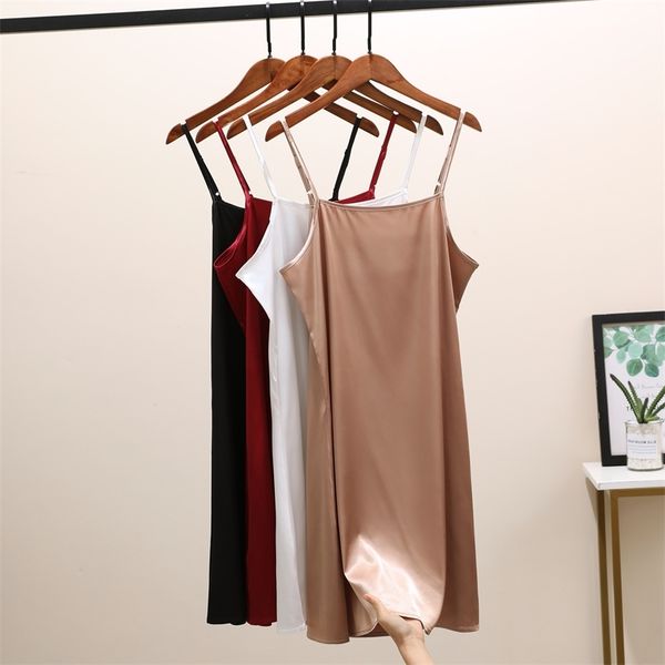 silk dress fashion women's summer spaghetti satin long woman very soft smooth party plus size 210507, Black;gray
silk dress fashion women's summer spaghetti satin long woman very soft smooth party plus size 210507, Black;gray