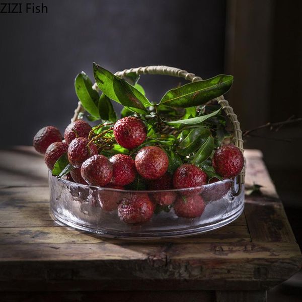 dishes & plates transparent glass fruit plate with handles home kitchen creative tableware basket el restaurant ice cream dessert
dishes & plates transparent glass fruit plate with handles home kitchen creative tableware basket el restaurant ice cream dessert