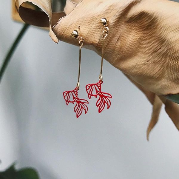 dangle & chandelier 2021 fashion women's earrings simple hollow goldfish for women creative long girl party jewelry gifts, Silver
dangle & chandelier 2021 fashion women's earrings simple hollow goldfish for women creative long girl party jewelry gifts, Silver