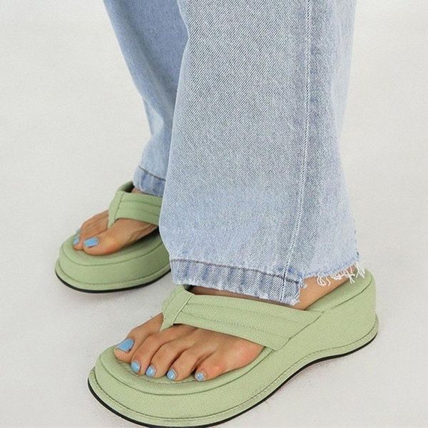 slippers women 2021 clip toe sandals shoes wedge platform fashion dress high heels female flip flops casual, Black
slippers women 2021 clip toe sandals shoes wedge platform fashion dress high heels female flip flops casual, Black