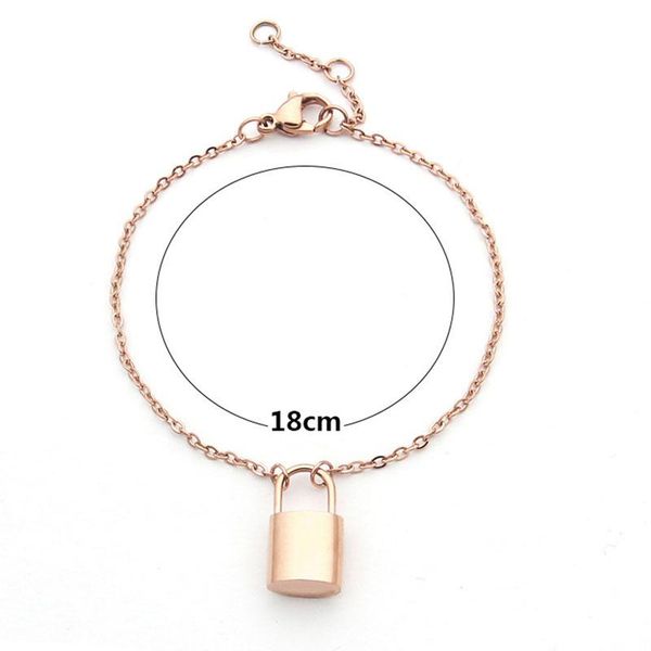 link, chain mini for women simple rose gold lock stainless steel luxury jewelry korean gift wholesale, Black
link, chain mini for women simple rose gold lock stainless steel luxury jewelry korean gift wholesale, Black