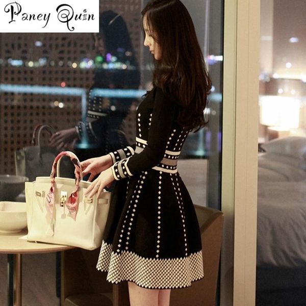 casual dresses autumn women winter knitting dress high waist elegant fashion sweater long sleeve pleate black mini, Black;gray
casual dresses autumn women winter knitting dress high waist elegant fashion sweater long sleeve pleate black mini, Black;gray