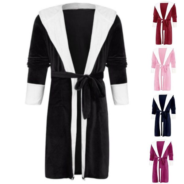 women's sleepwear women robes winter warm coral fleece nightdress female pajamas home clothes dressing gron kimono el bathrobe, Black;red
women's sleepwear women robes winter warm coral fleece nightdress female pajamas home clothes dressing gron kimono el bathrobe, Black;red