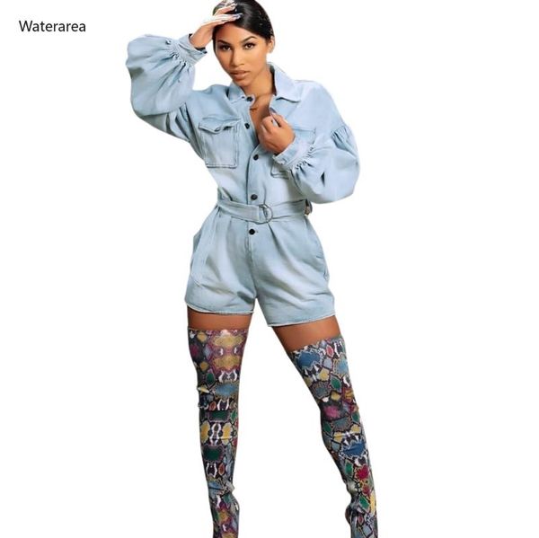 women button up lantern long sleeve safari style denim jumpsuit bodycon romper casual jeans lady playsuit outfit bodysuit women's jumps, Black;white
women button up lantern long sleeve safari style denim jumpsuit bodycon romper casual jeans lady playsuit outfit bodysuit women's jumps, Black;white