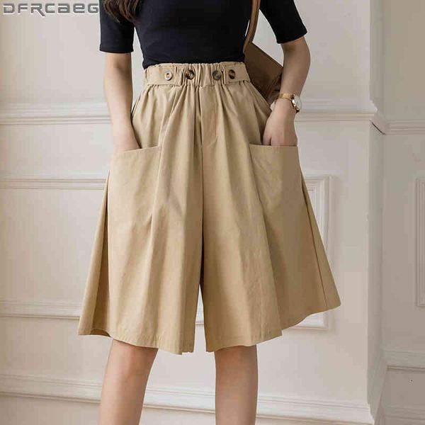 skirts casual loose wide leg short pants streetwear summer women s straight elastic waist pockets bermudas femme khaki black plyv
skirts casual loose wide leg short pants streetwear summer women s straight elastic waist pockets bermudas femme khaki black plyv
