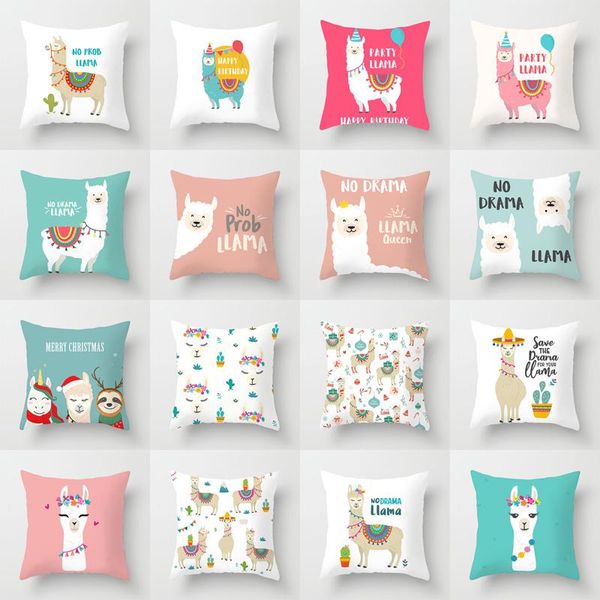cushion/decorative pillow cute cartoon alpaca decorative pillowcase creative throw case polyester printing cover kussensloop
cushion/decorative pillow cute cartoon alpaca decorative pillowcase creative throw case polyester printing cover kussensloop