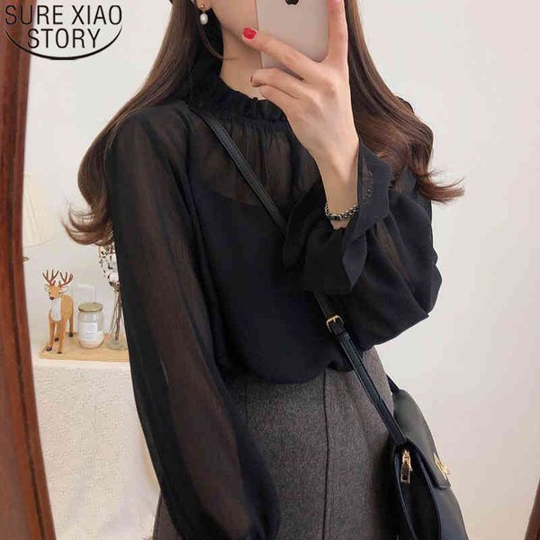 solid sweet loose long women blouse spring korean flare sleeve chiffon shirt blusas mujer de moda 7880 50 210417, White
solid sweet loose long women blouse spring korean flare sleeve chiffon shirt blusas mujer de moda 7880 50 210417, White