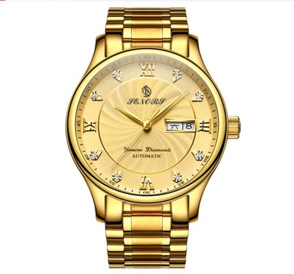 the factory direct automatic mechanical movement high-end brand men's fashion watch wrist wristwatches, Slivery;brown
the factory direct automatic mechanical movement high-end brand men's fashion watch wrist wristwatches, Slivery;brown