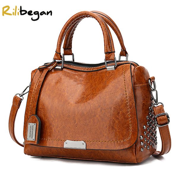 women handle bag leather pu fashion rivet style shoulder crossbody large capacity tote
women handle bag leather pu fashion rivet style shoulder crossbody large capacity tote
