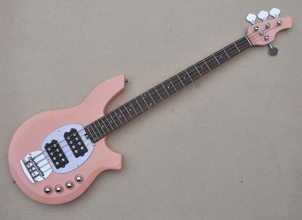 4 strings pink electric bass guitar with active circuit,rosewood fretboard,24 frets,can be customized as requested
4 strings pink electric bass guitar with active circuit,rosewood fretboard,24 frets,can be customized as requested