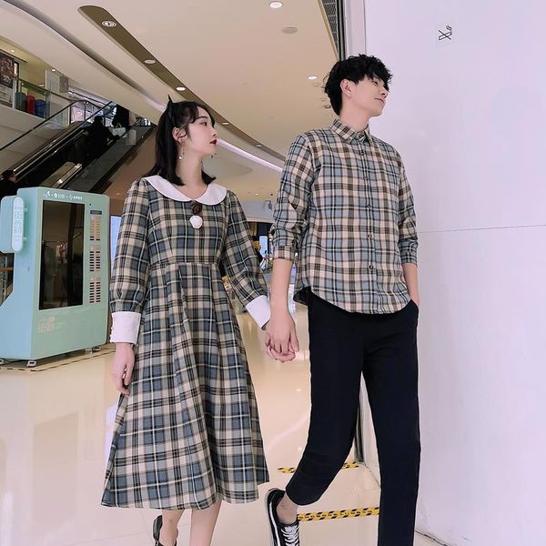 women's t-shirt spring 2021 couples plaid dress women all-match shirt clothes lovers' clothing, White
women's t-shirt spring 2021 couples plaid dress women all-match shirt clothes lovers' clothing, White