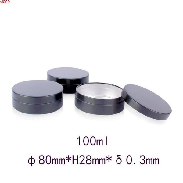 100ml cosmetic jar empty hair wax tin can black metal aluminum emulsion pots travel bottle refillable cream container 25pcs/lotjars
100ml cosmetic jar empty hair wax tin can black metal aluminum emulsion pots travel bottle refillable cream container 25pcs/lotjars