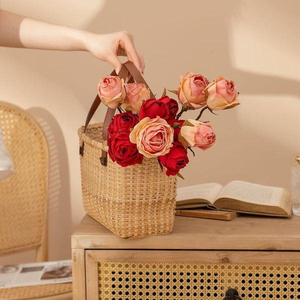 decorative flowers & wreaths 47cm artificial rose bouquet home decoration red silk flower wedding party decor deskvase
decorative flowers & wreaths 47cm artificial rose bouquet home decoration red silk flower wedding party decor deskvase