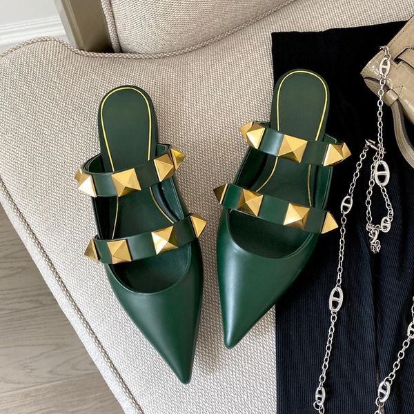 fashion luxury crystal women flat sandals slipper designer big willow nail casual shoes genuine leather sole slippers womens sandal shoe, Black
fashion luxury crystal women flat sandals slipper designer big willow nail casual shoes genuine leather sole slippers womens sandal shoe, Black