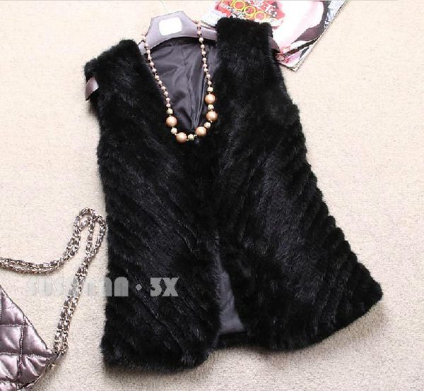 women's fur & faux ems * genuine mink vest/ 100% european kintted waistcoat, coat, no.su-11111, Black
women's fur & faux ems * genuine mink vest/ 100% european kintted waistcoat, coat, no.su-11111, Black