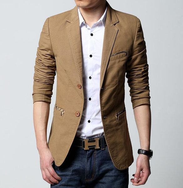 spring men's casual suits korean slim small suit jacket cotton coat blazer men khaki black brown large size m - 6xl & blazers, White;black
spring men's casual suits korean slim small suit jacket cotton coat blazer men khaki black brown large size m - 6xl & blazers, White;black